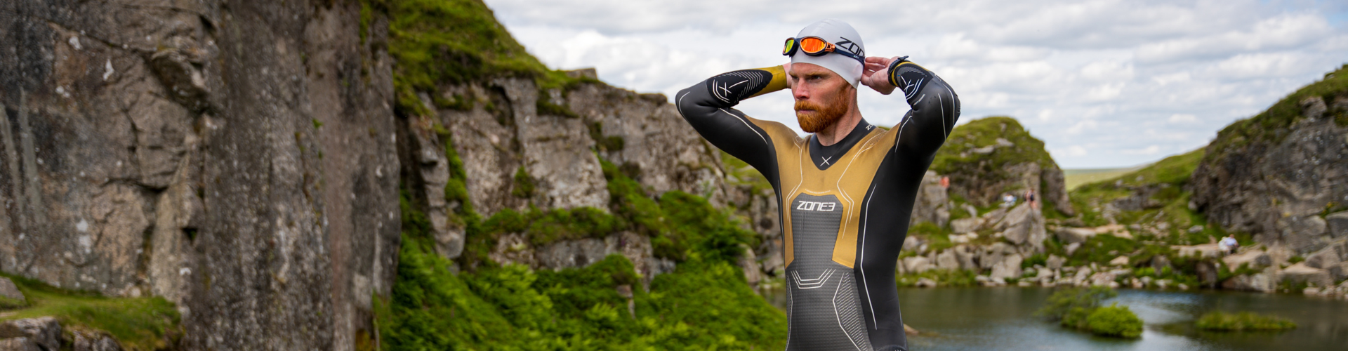 Fatos de mergulho de competição para homem