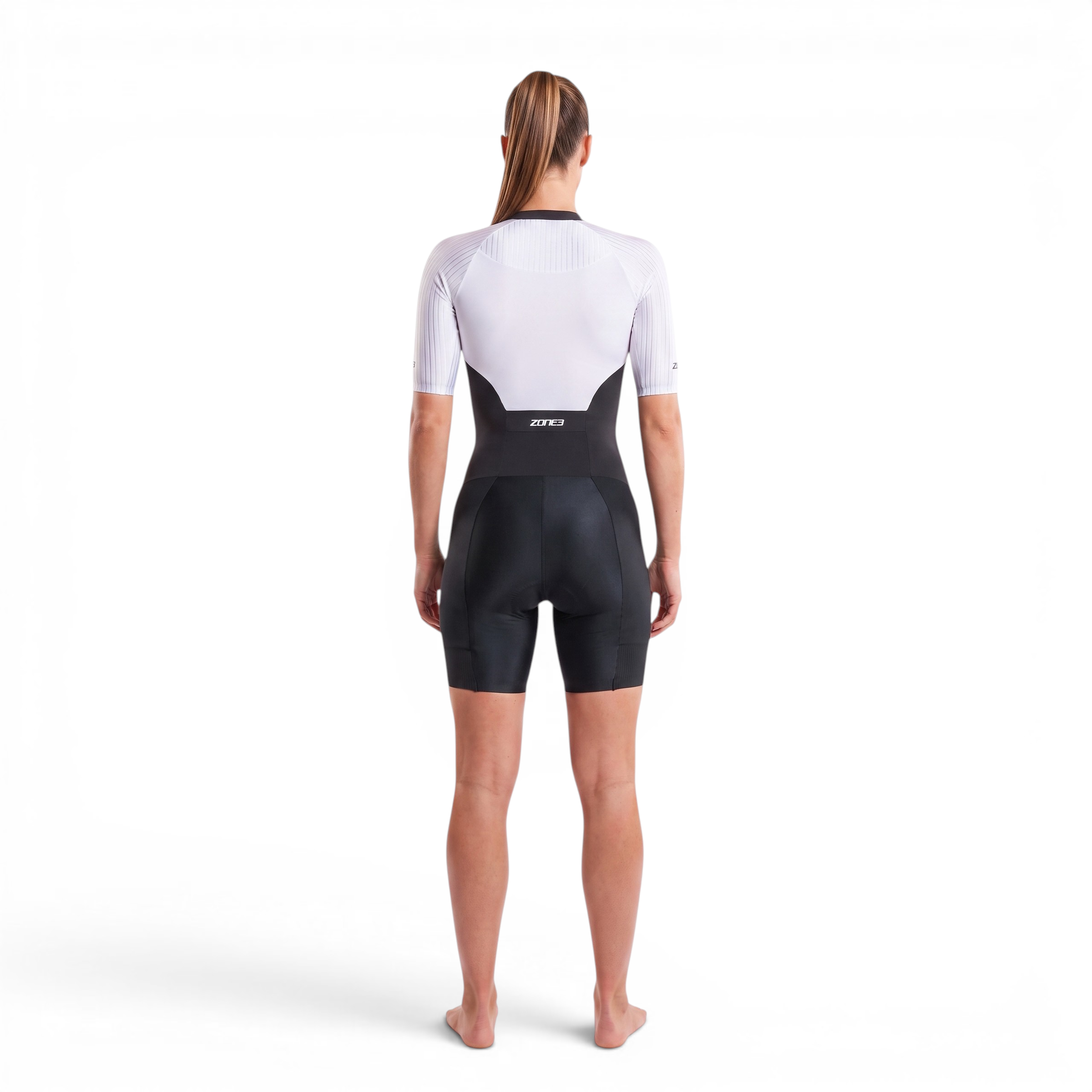 Macacão de triatlo Lava LD para mulher com fecho frontal e mangas curtas