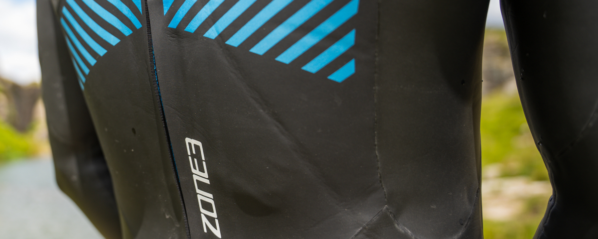 The Advance wetsuit from the back.
