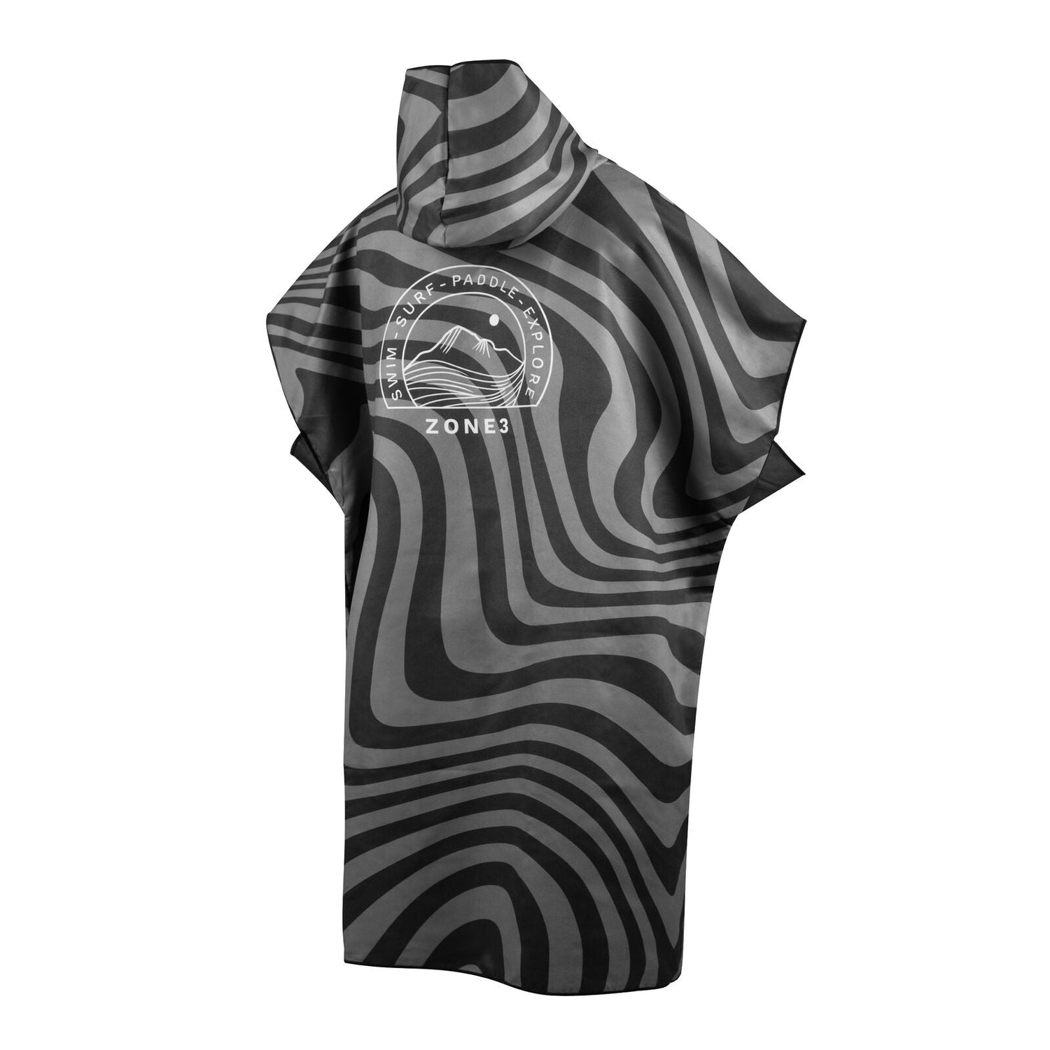 Poncho de microfibra preto