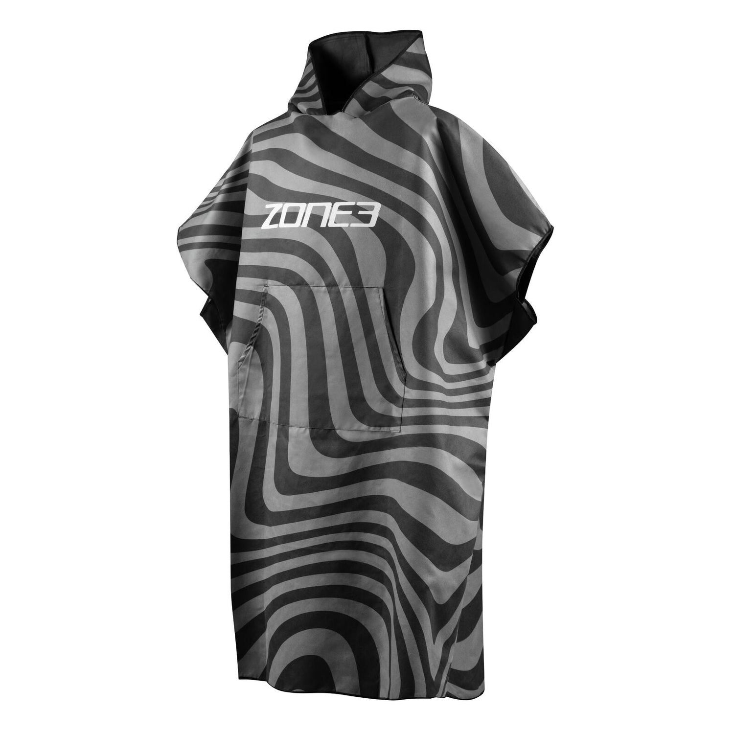 Poncho de microfibra preto