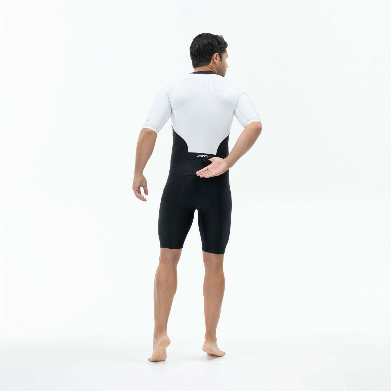 Trisuit Lava Long Distance de Manga Corta con Cremallera Completa - ZONE3