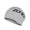 Gorro de natación de silicona para pelo largo, en gris con logotipo negro, diseñado para nadadores con el pelo más largo.