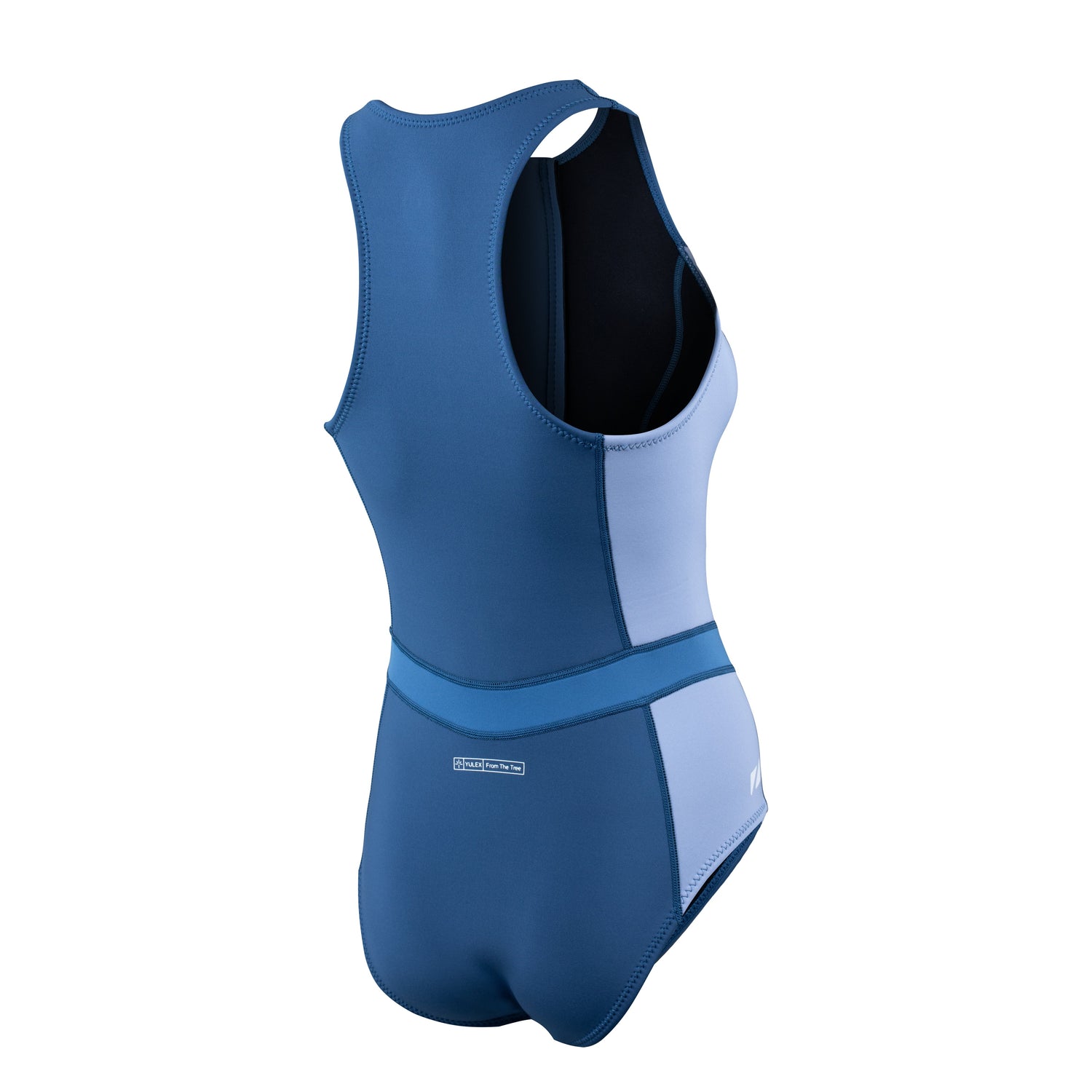 Fato de mergulho Yulex® sem mangas para mulher em neoprene azul